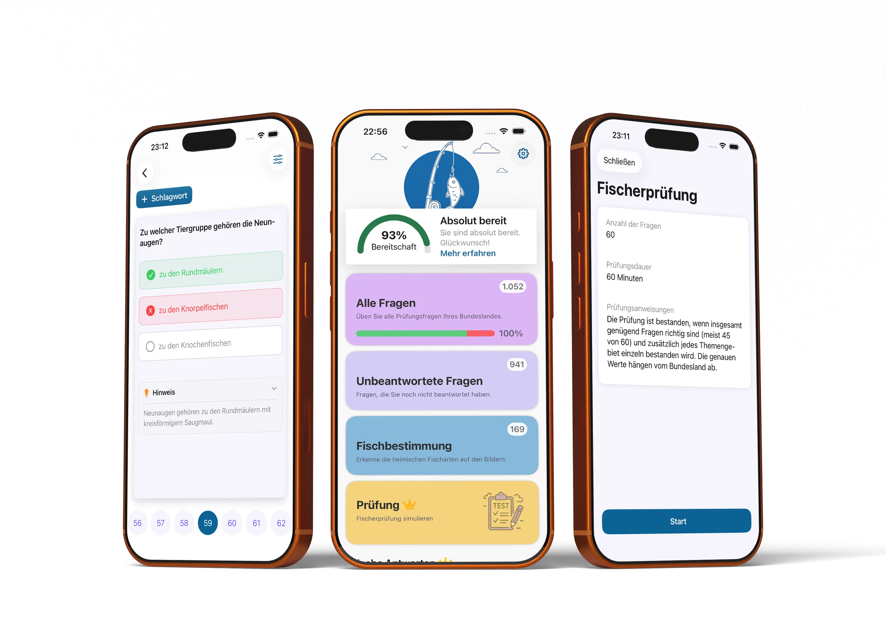 Angelschein Fischerprüfung app screenshots